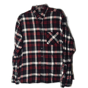 Jackson Hole size XL plaid flannel button down shirt red black white
